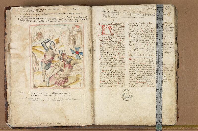 Douai, Bibl. mun., ms. 1110, f. 021v-022 - vue 1