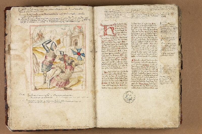 Douai, Bibl. mun., ms. 1110, f. 021v-022 - vue 2
