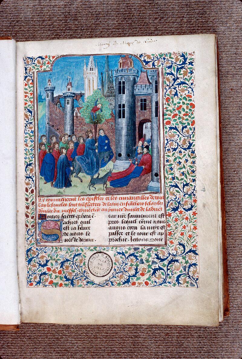 Lille, Bibl. mun., ms. 0034, f. 001 - vue 2