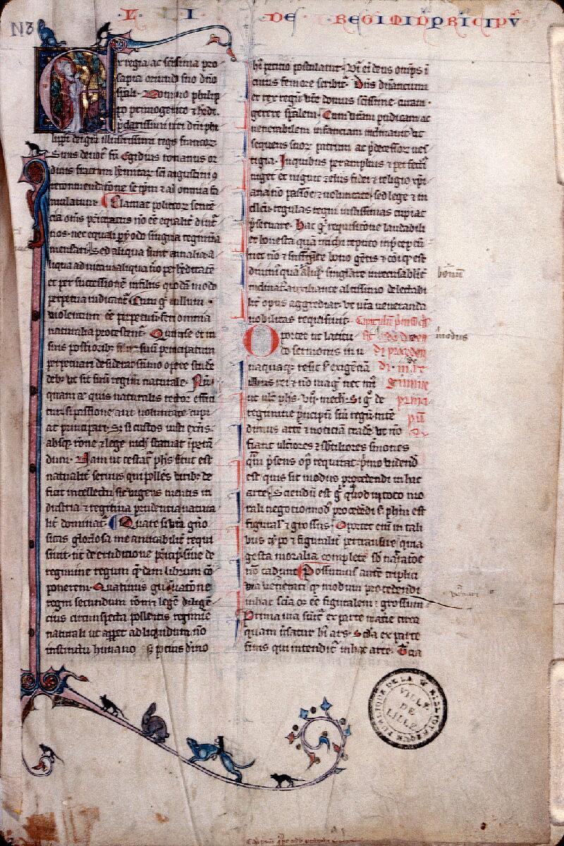 Lille, Bibl. mun., ms. 0321, f. 001 - vue 1