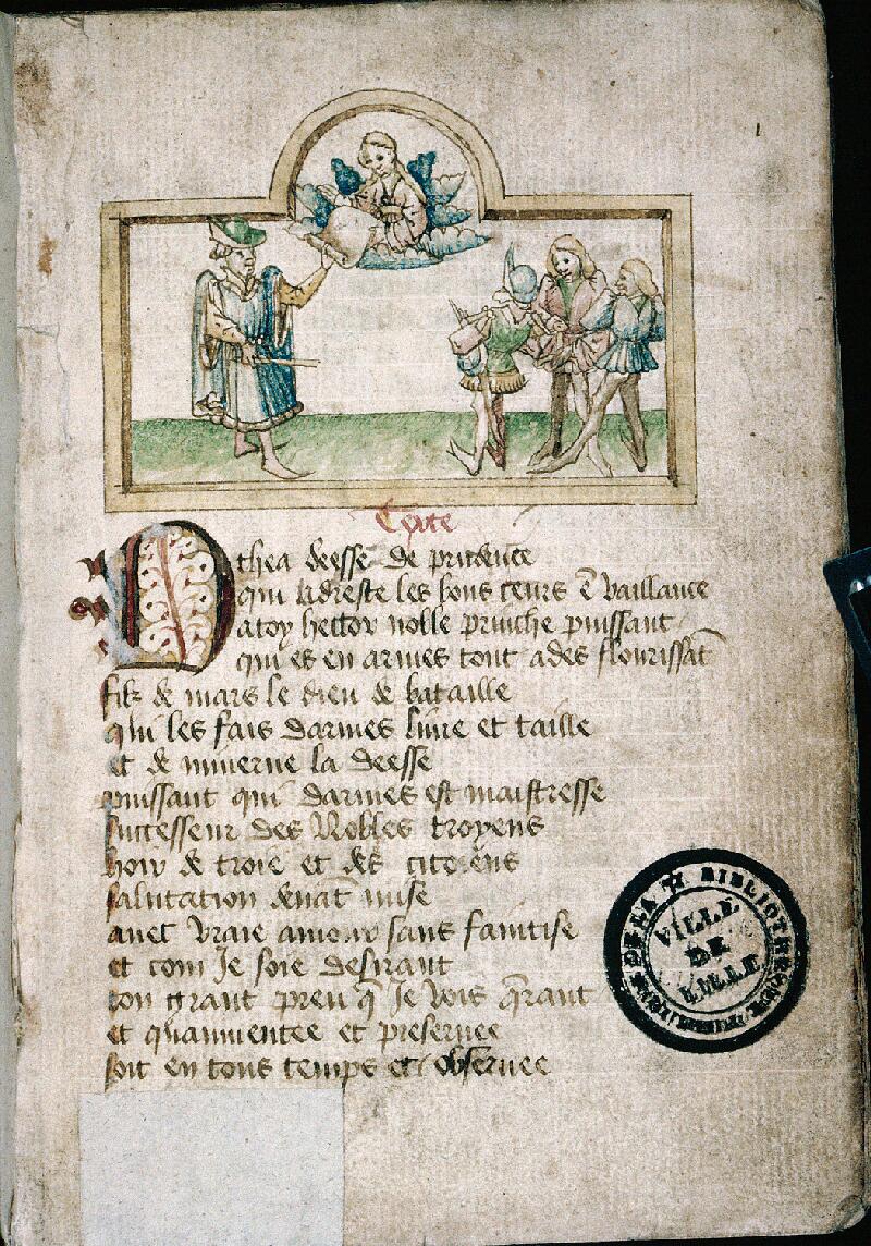 Lille, Bibl. mun., ms. 0391, f. 001 - vue 1