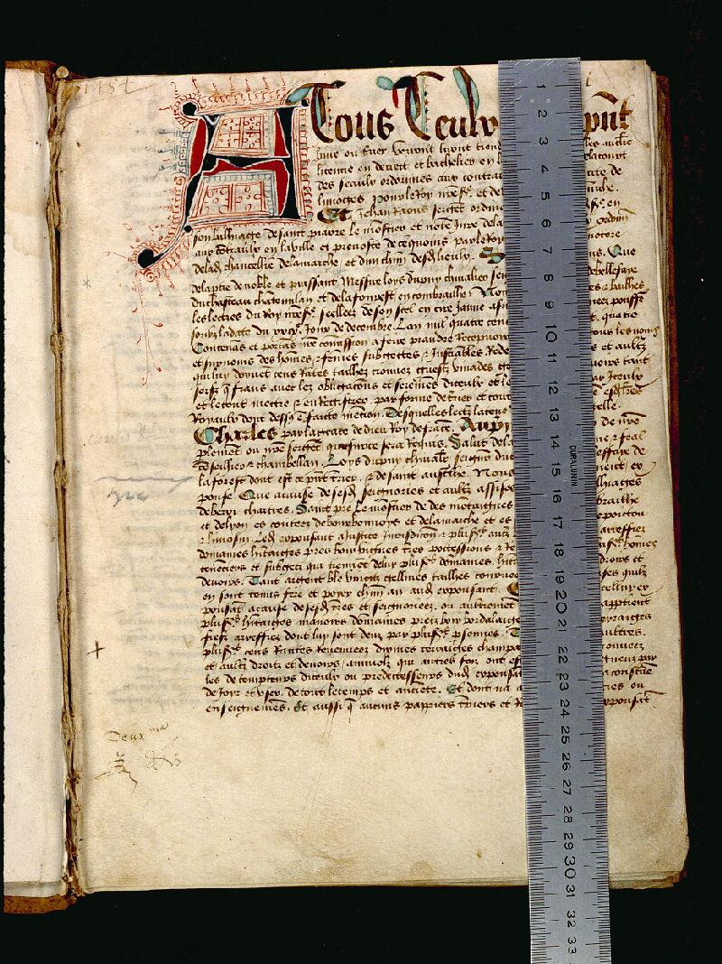 Limoges, Bibl. mun., ms. 0206, f. 001 - vue 1