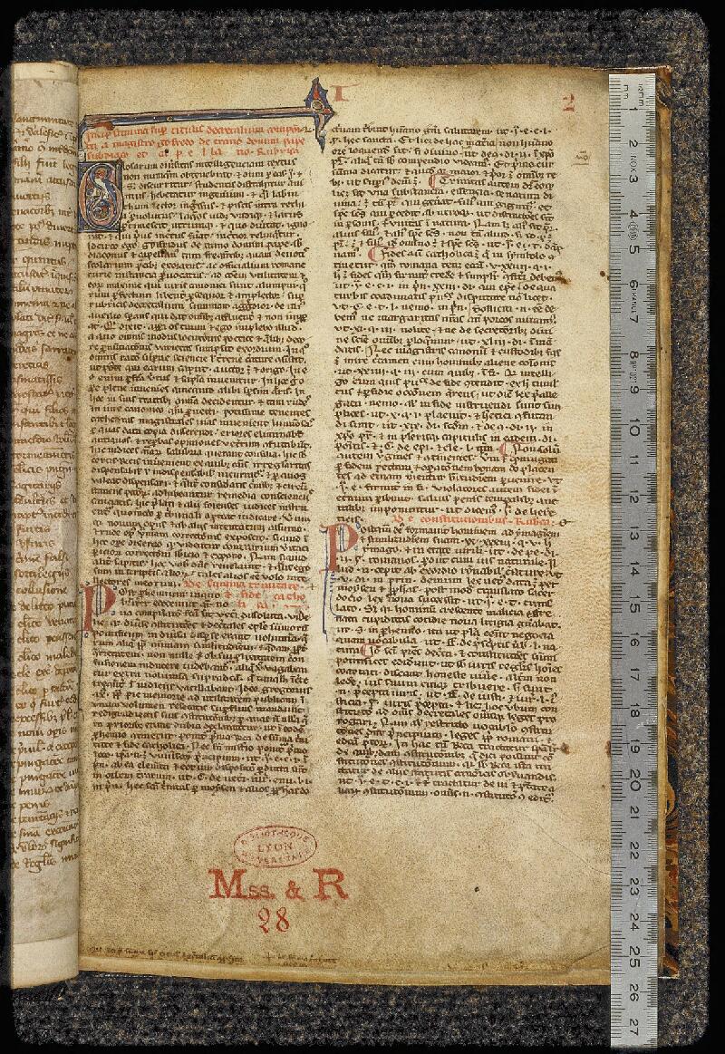 Lyon, Bibl. univ., ms. 0002, f. 002 - vue 1