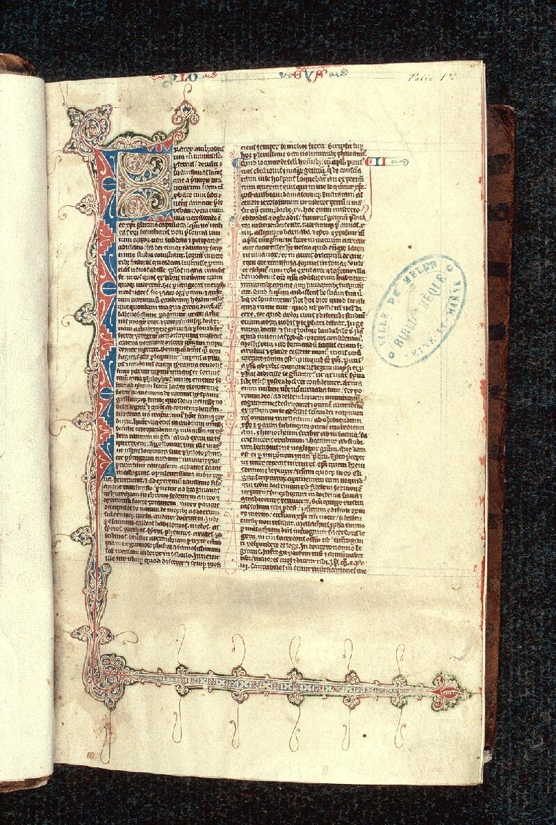Melun, Bibl. mun., ms. 0002, f. 001 - vue 2