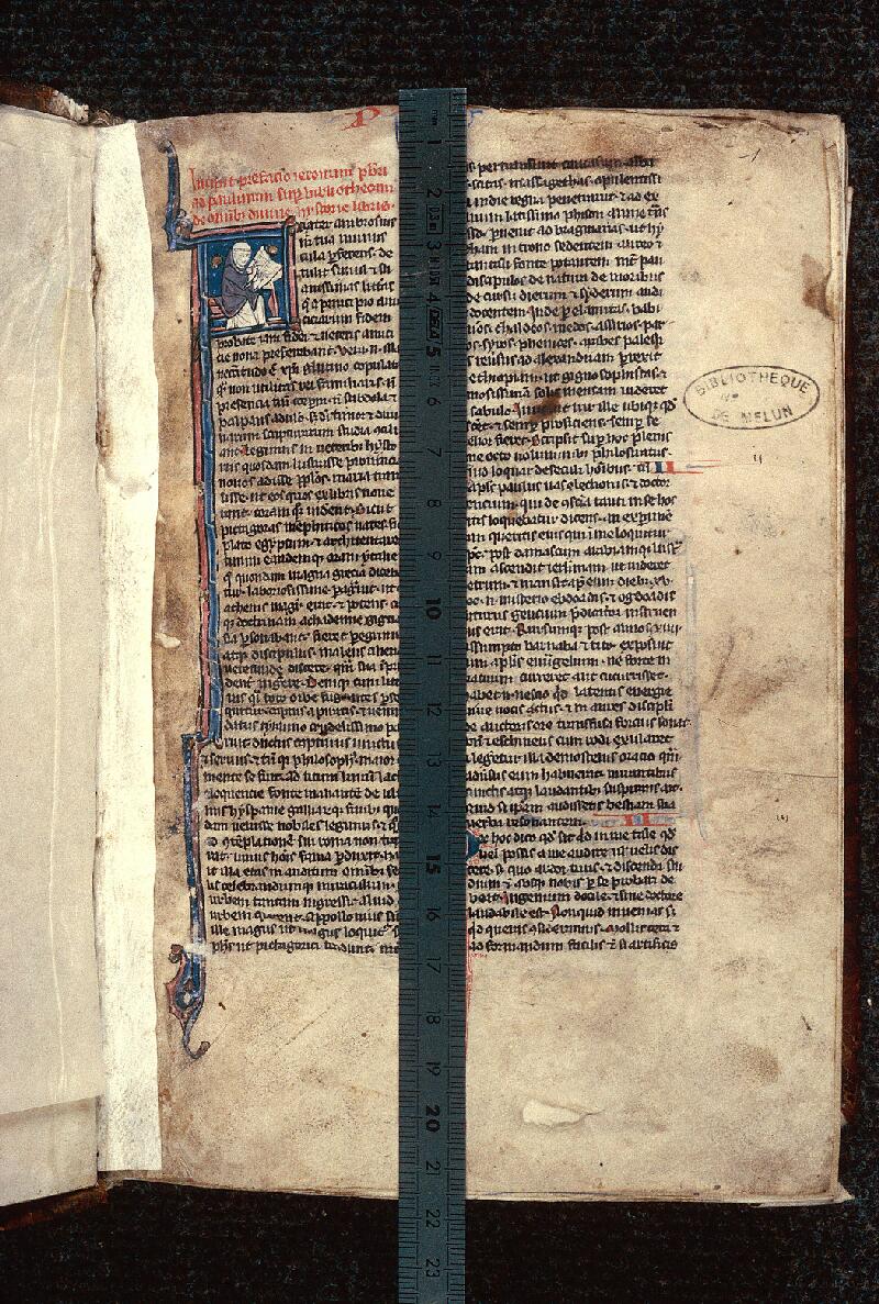 Melun, Bibl. mun., ms. 0003, f. 001 - vue 1