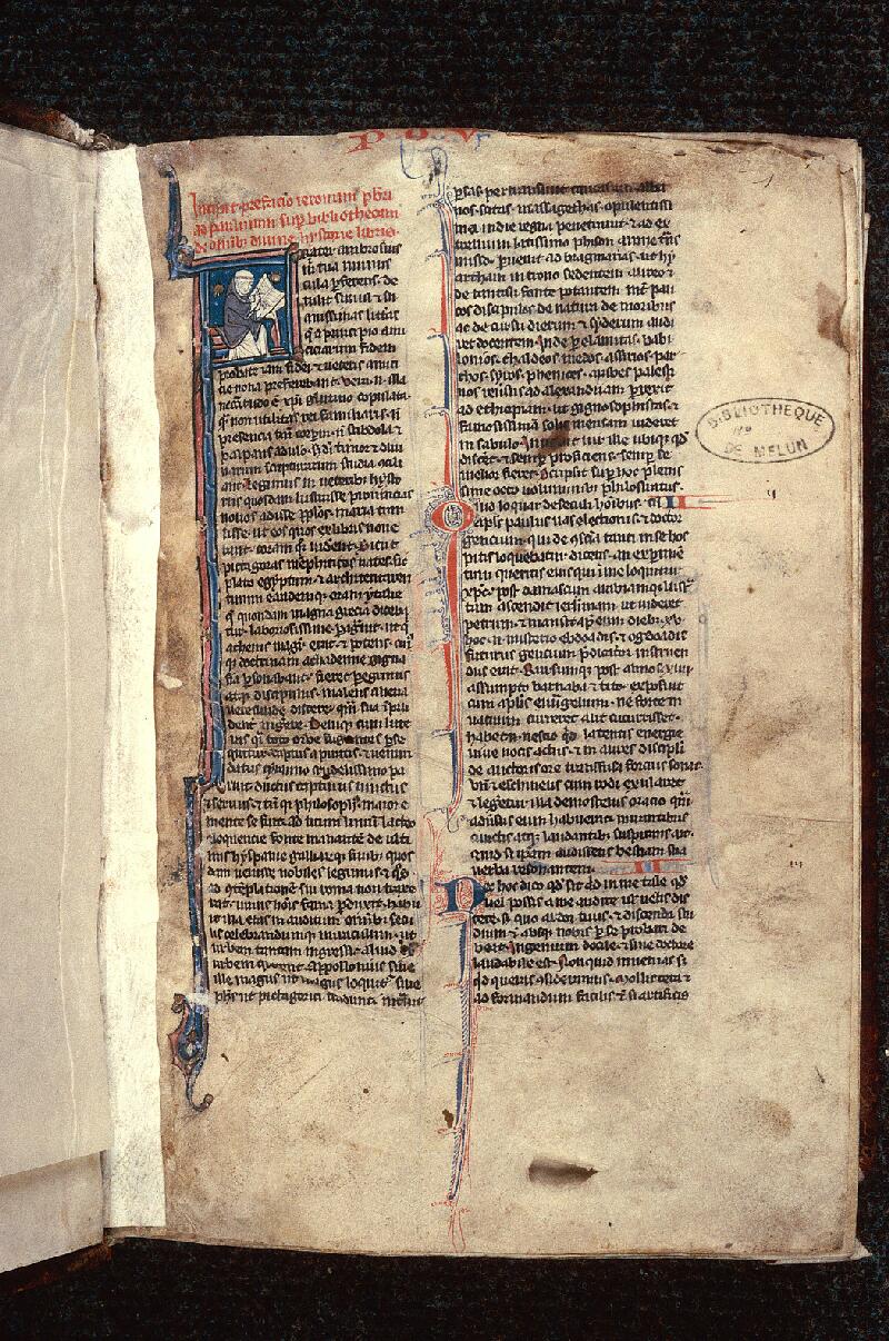 Melun, Bibl. mun., ms. 0003, f. 001 - vue 2
