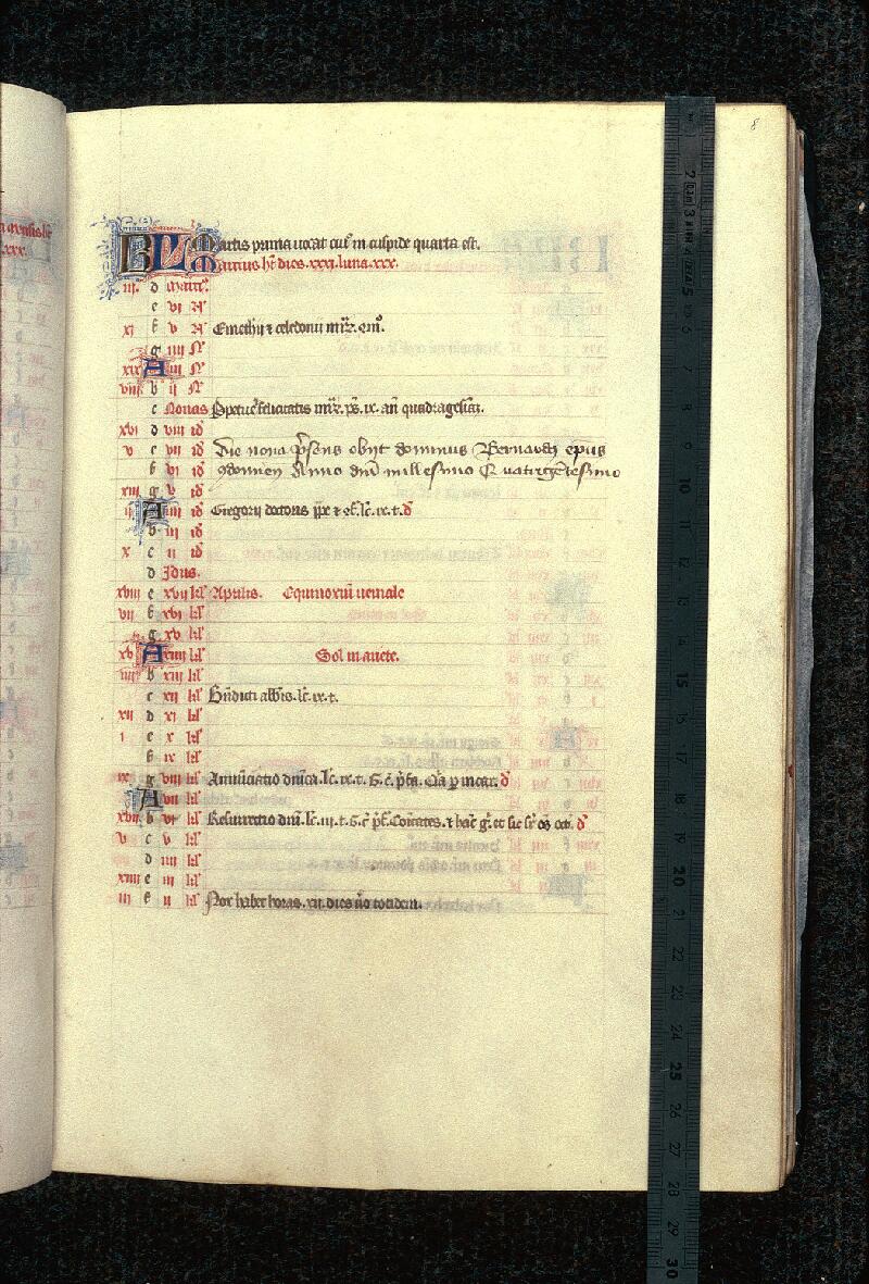 Melun, Bibl. mun., ms. 0005, f. 008 - vue 1