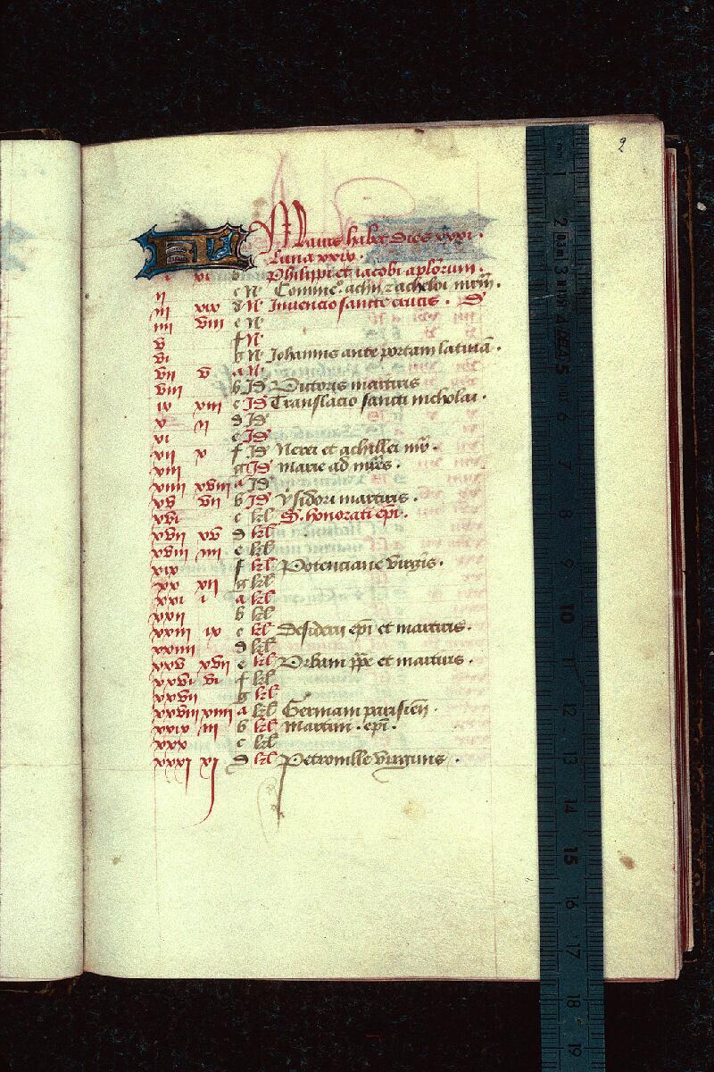 Melun, Bibl. mun., ms. 0011, f. 002 - vue 1