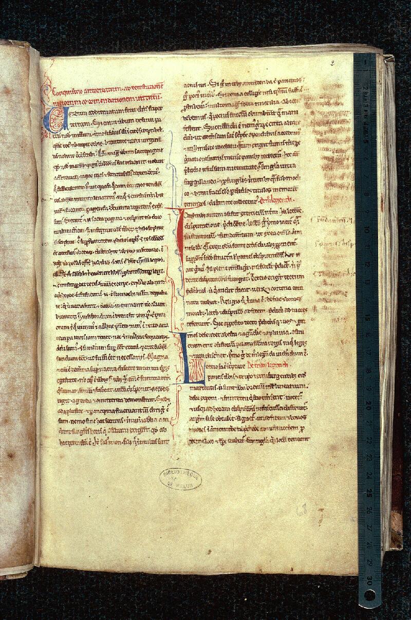 Melun, Bibl. mun., ms. 0017, f. 002 - vue 1