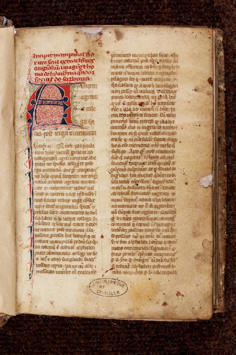 Melun, Bibl. mun., ms. 0016, f. 001 - vue 2