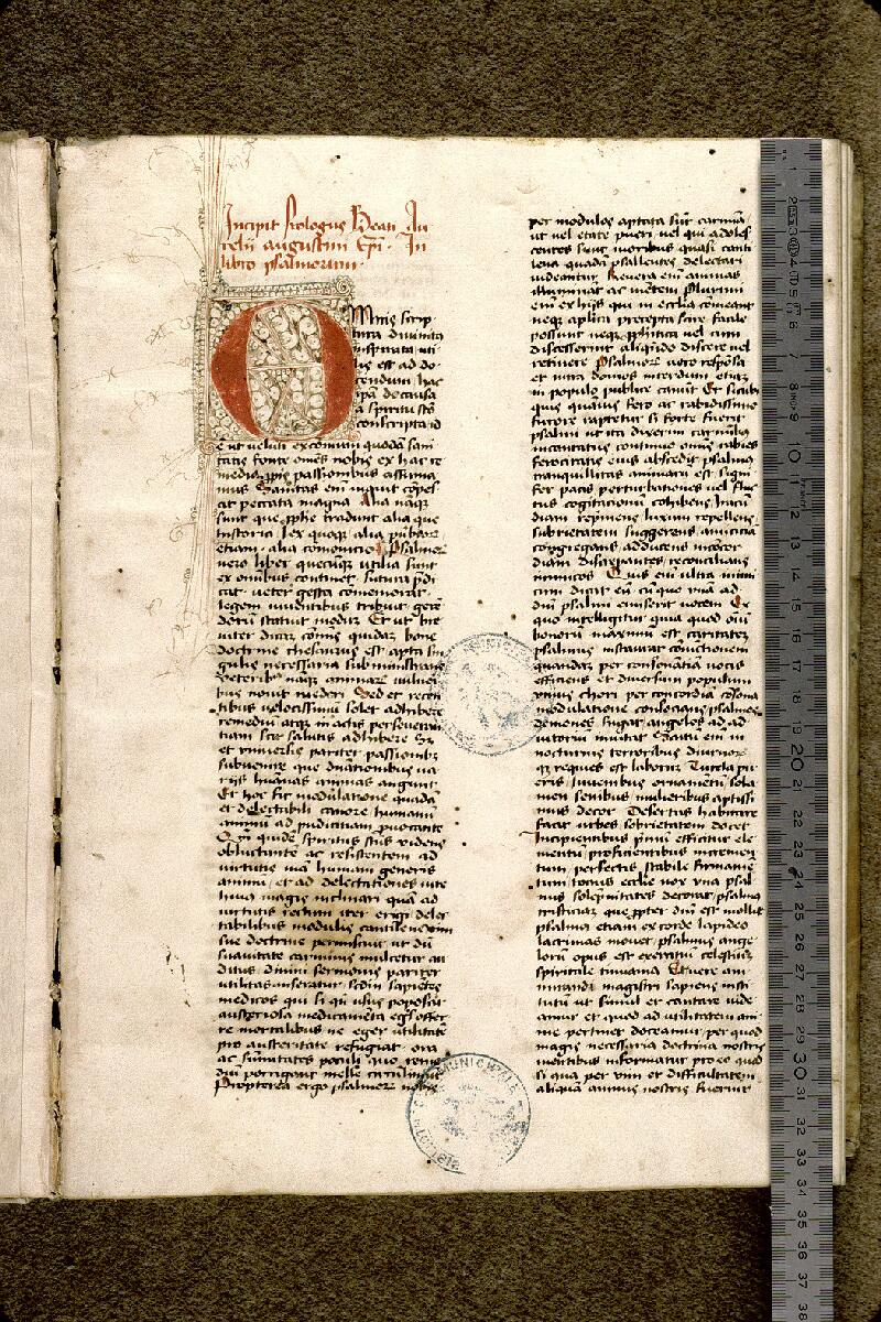 Nice, Bibl. mun., ms. 0008, f. 001 - vue 1