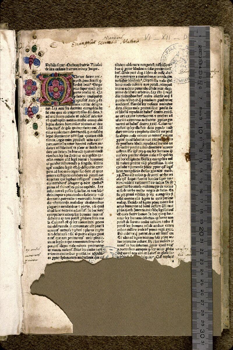 Nice, Bibl. mun., inc. 632, f. a - vue 1