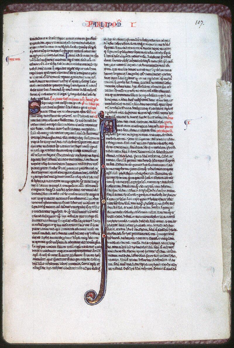 Orléans, Bibl. mun., ms. 0012, f. 107 - vue 1