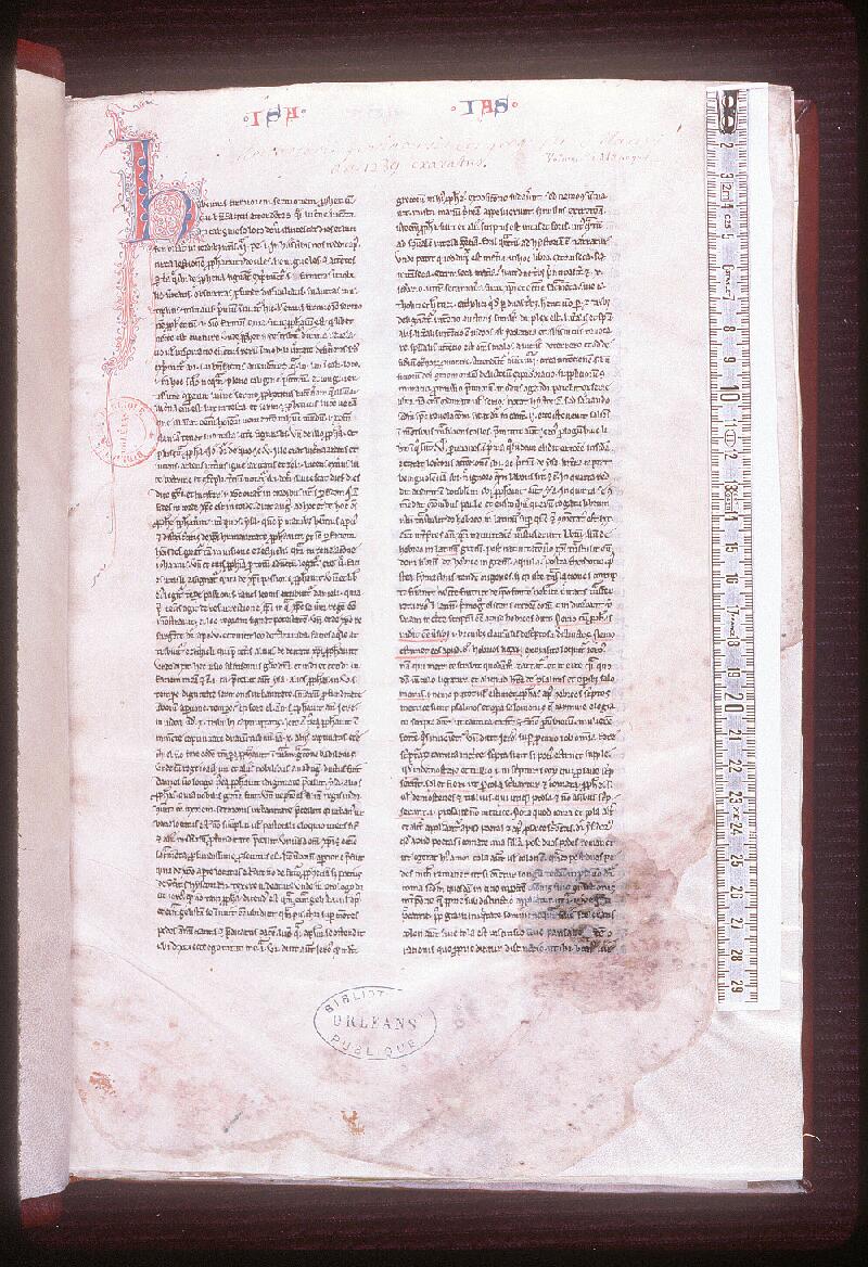 Orléans, Bibl. mun., ms. 0024, p. 001 - vue 1