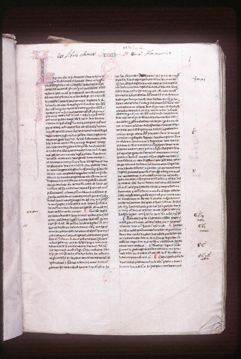 Orléans, Bibl. mun., ms. 0025, p. 001 - vue 2