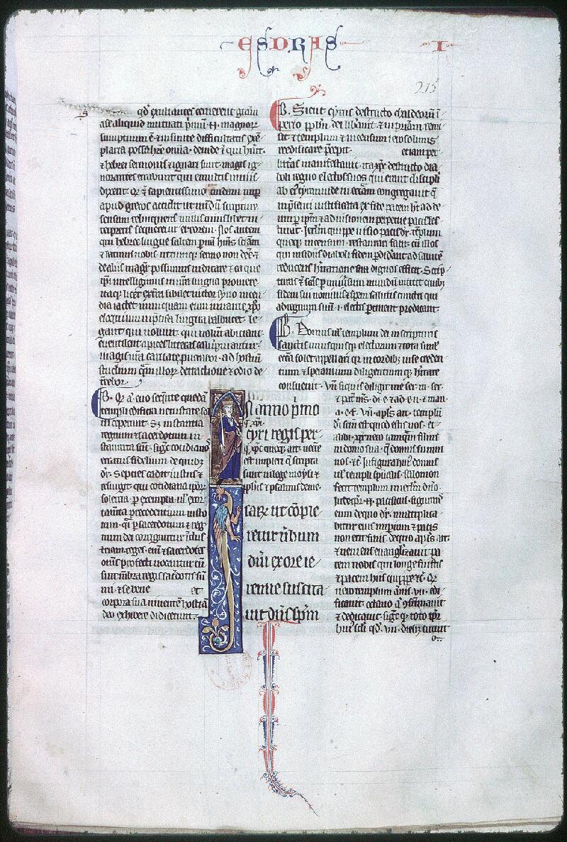 Orléans, Bibl. mun., ms. 0041, p. 215 - vue 1