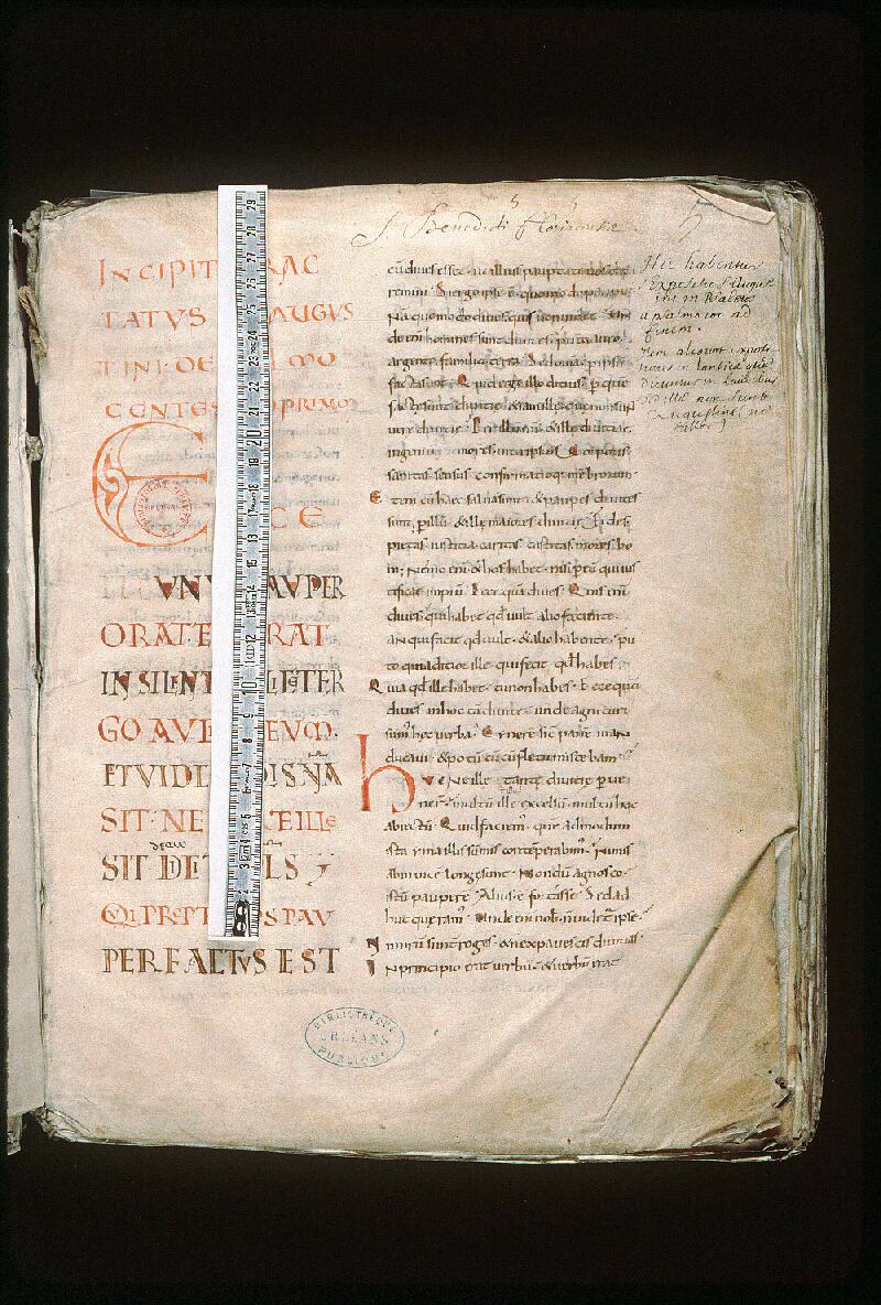 Orléans, Bibl. mun., ms. 0047, p. 005 - vue 1