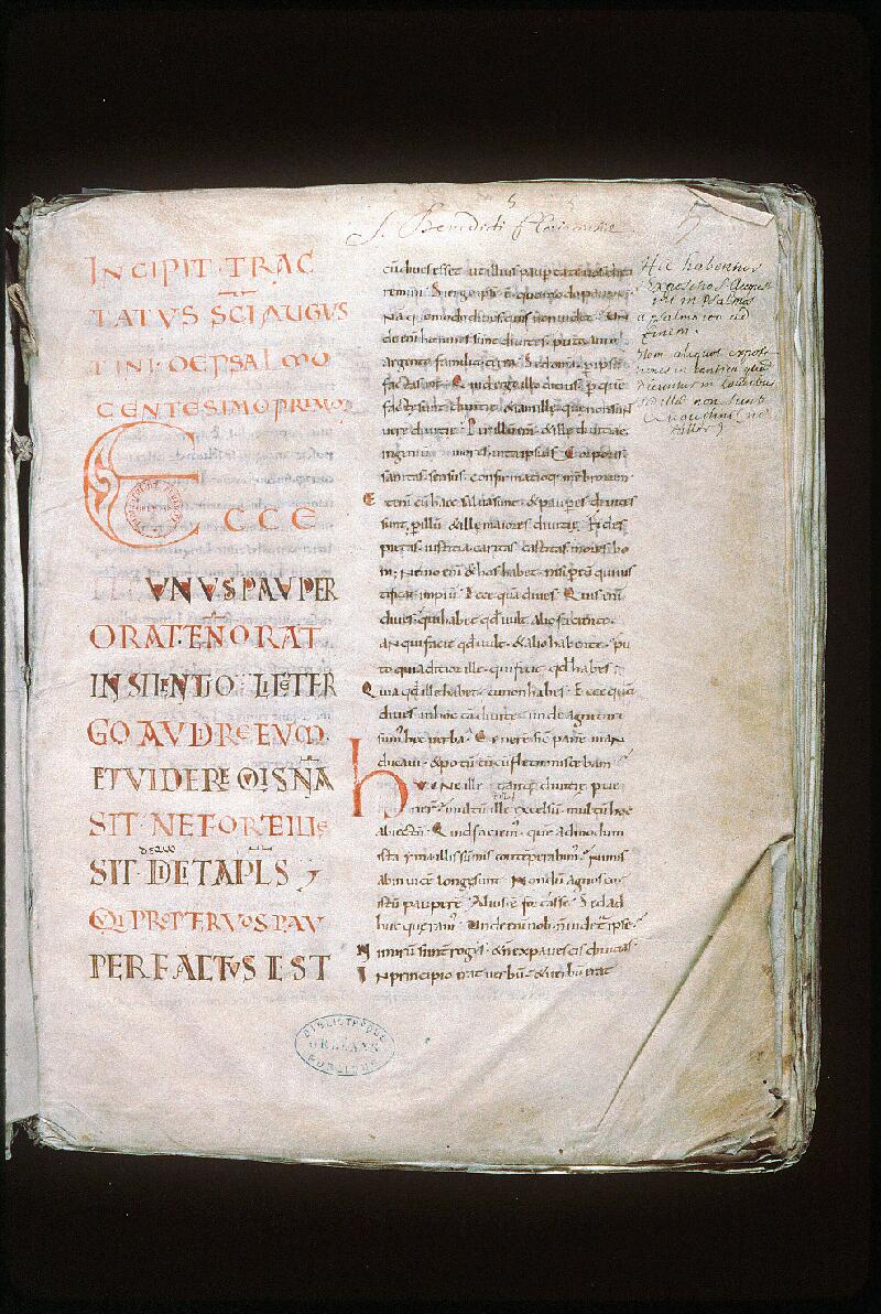 Orléans, Bibl. mun., ms. 0047, p. 005 - vue 2