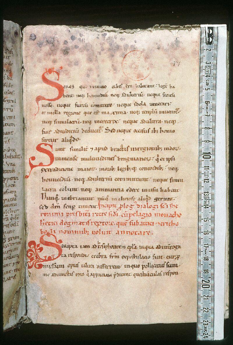 Orléans, Bibl. mun., ms. 0057, p. 017 - vue 1