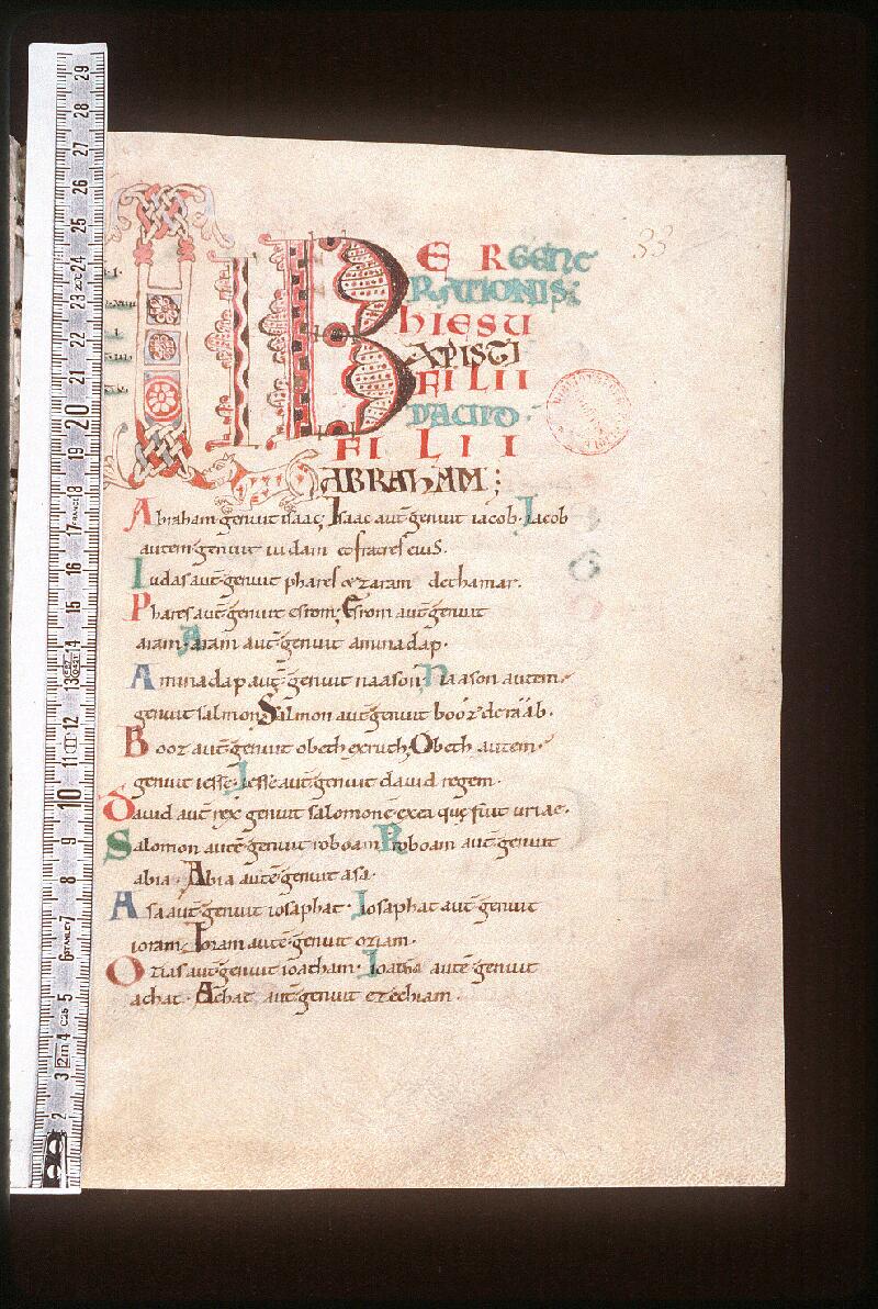 Orléans, Bibl. mun., ms. 0066, p. 033 - vue 1