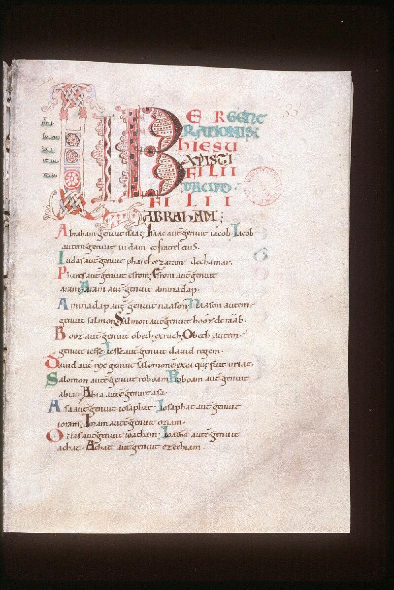 Orléans, Bibl. mun., ms. 0066, p. 033 - vue 2