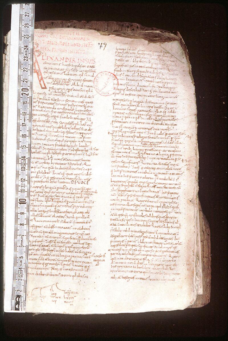 Orléans, Bibl. mun., ms. 0080, p. 079 - vue 1