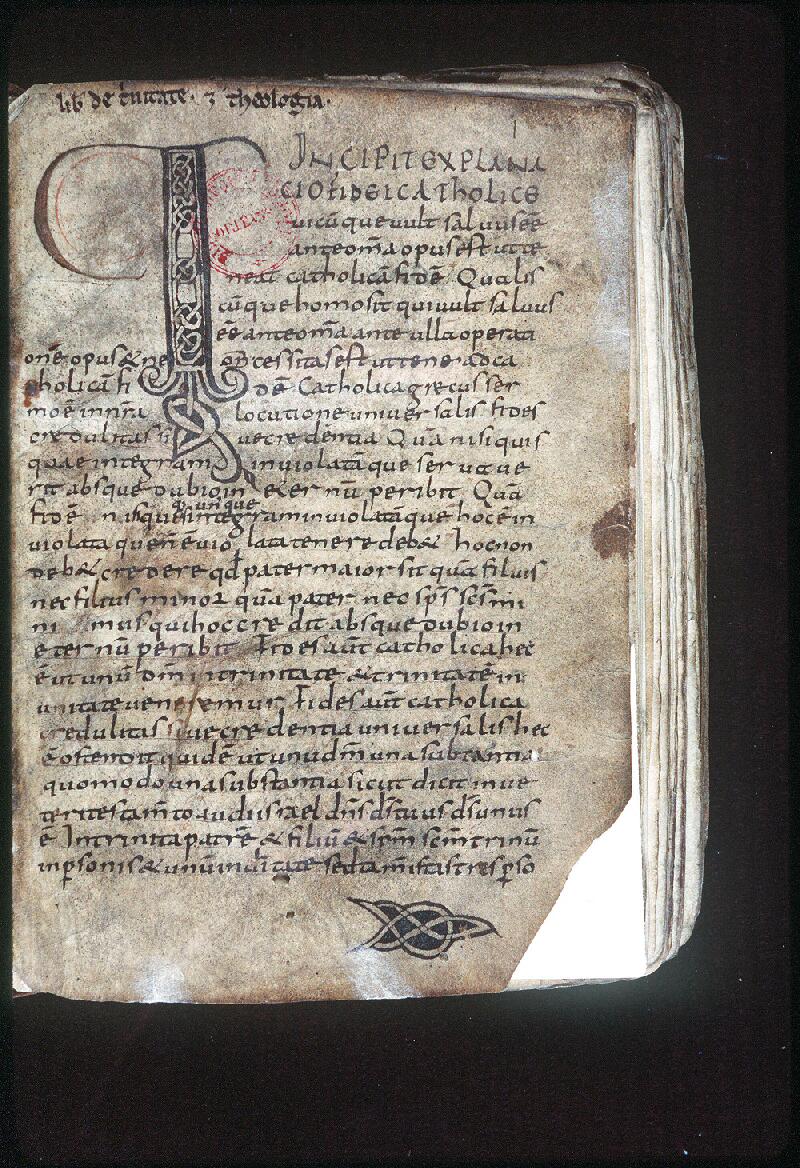 Orléans, Bibl. mun., ms. 0116, f. 001 - vue 2