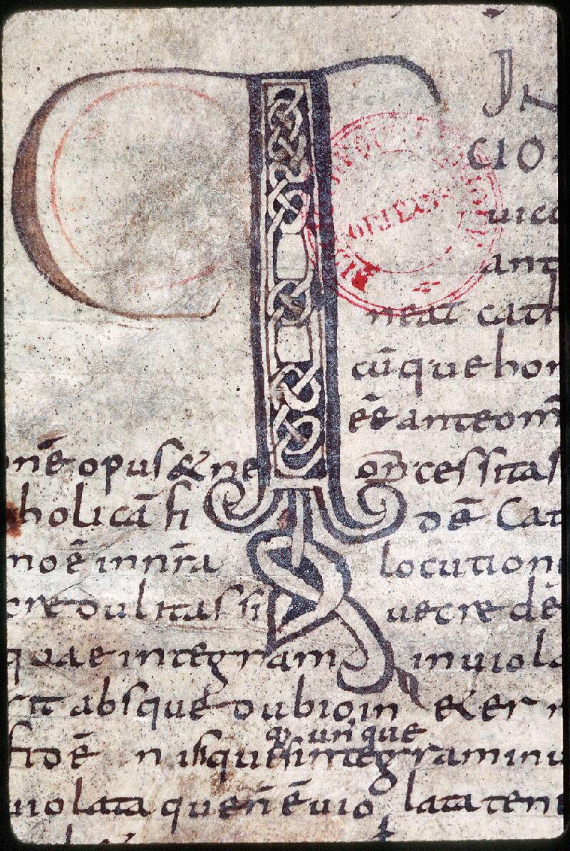 Orléans, Bibl. mun., ms. 0116, f. 001 - vue 3