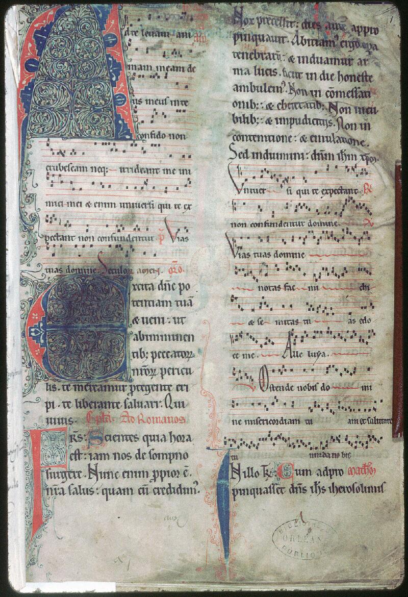 Orléans, Bibl. mun., ms. 0121, f. 001