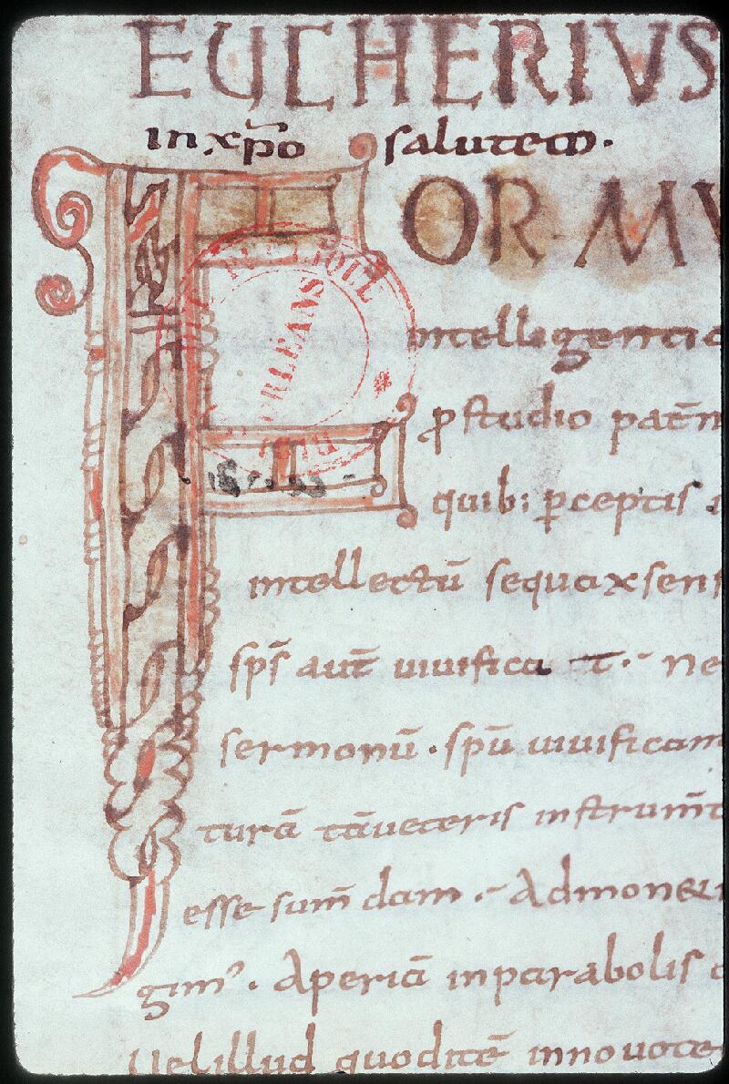 Orléans, Bibl. mun., ms. 0168, p. 001 - vue 3