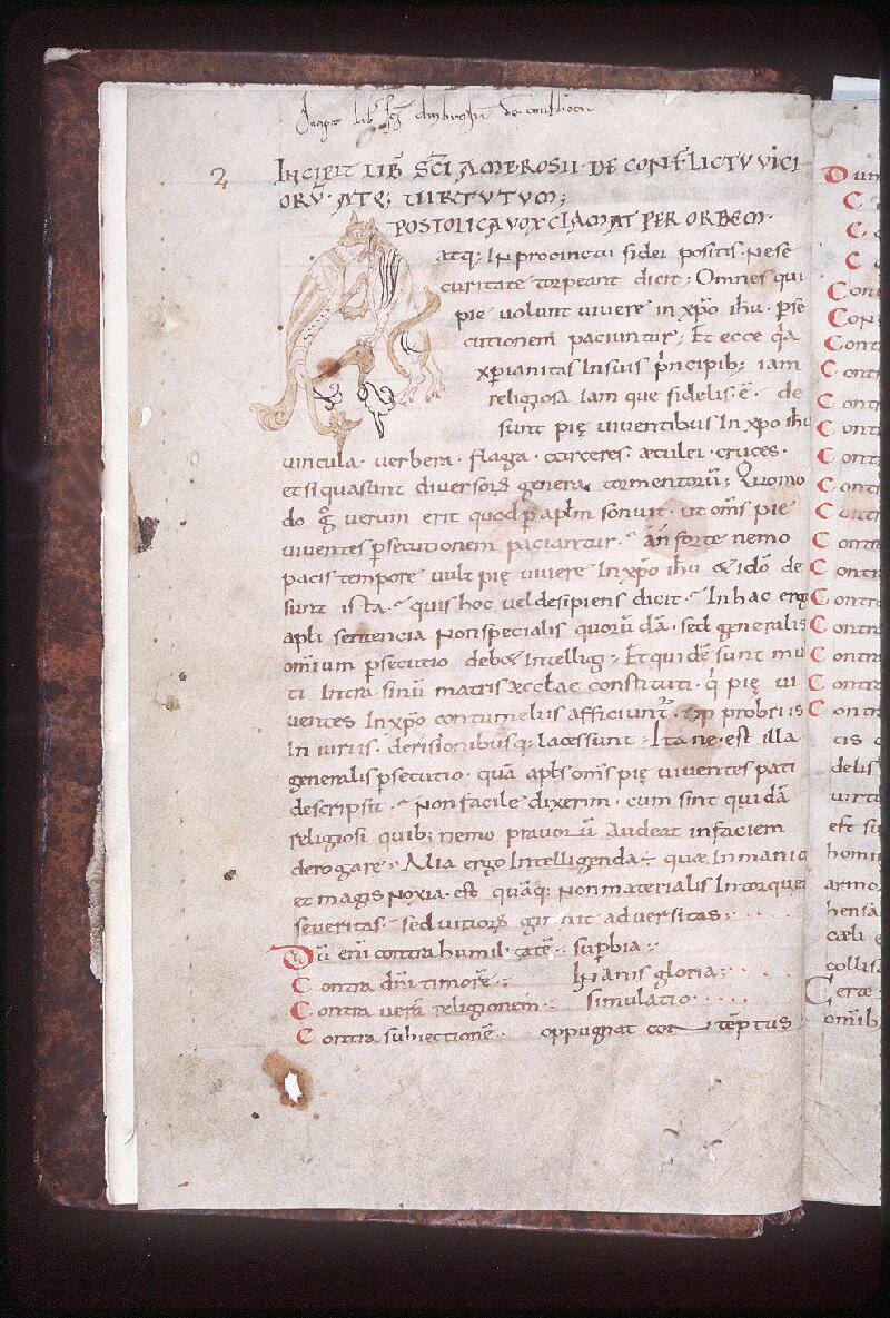 Orléans, Bibl. mun., ms. 0150, p. 002 - vue 2
