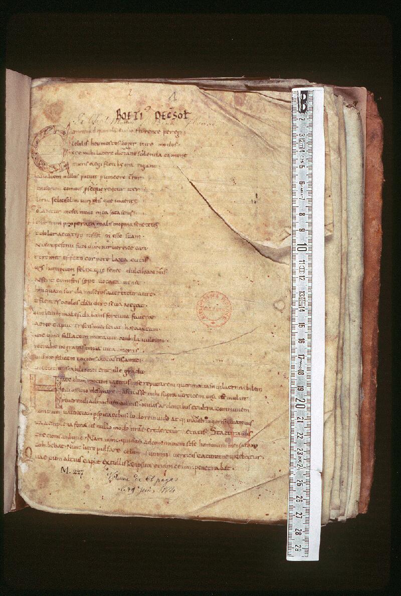 Orléans, Bibl. mun., ms. 0271, p. 001 - vue 1