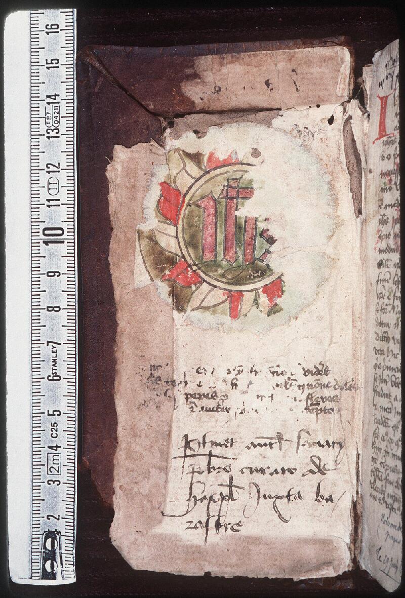 Orléans, Bibl. mun., ms. 0218, contre plat inf. - vue 1
