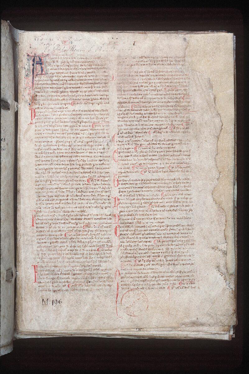 Orléans, Bibl. mun., ms. 0224, p. 001 - vue 2
