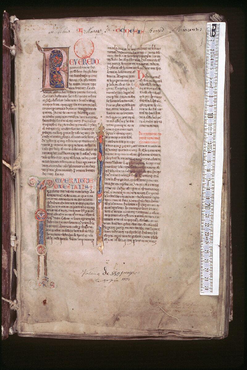 Orléans, Bibl. mun., ms. 0317, p. 001 - vue 1