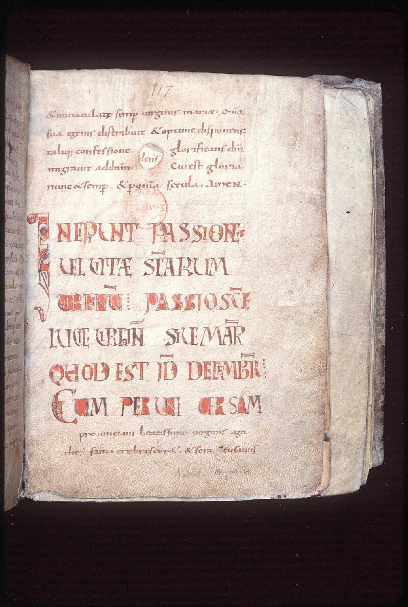Orléans, Bibl. mun., ms. 0341, p. 117 - vue 1