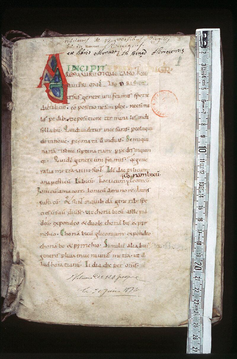 Orléans, Bibl. mun., ms. 0305, p. 001 - vue 1