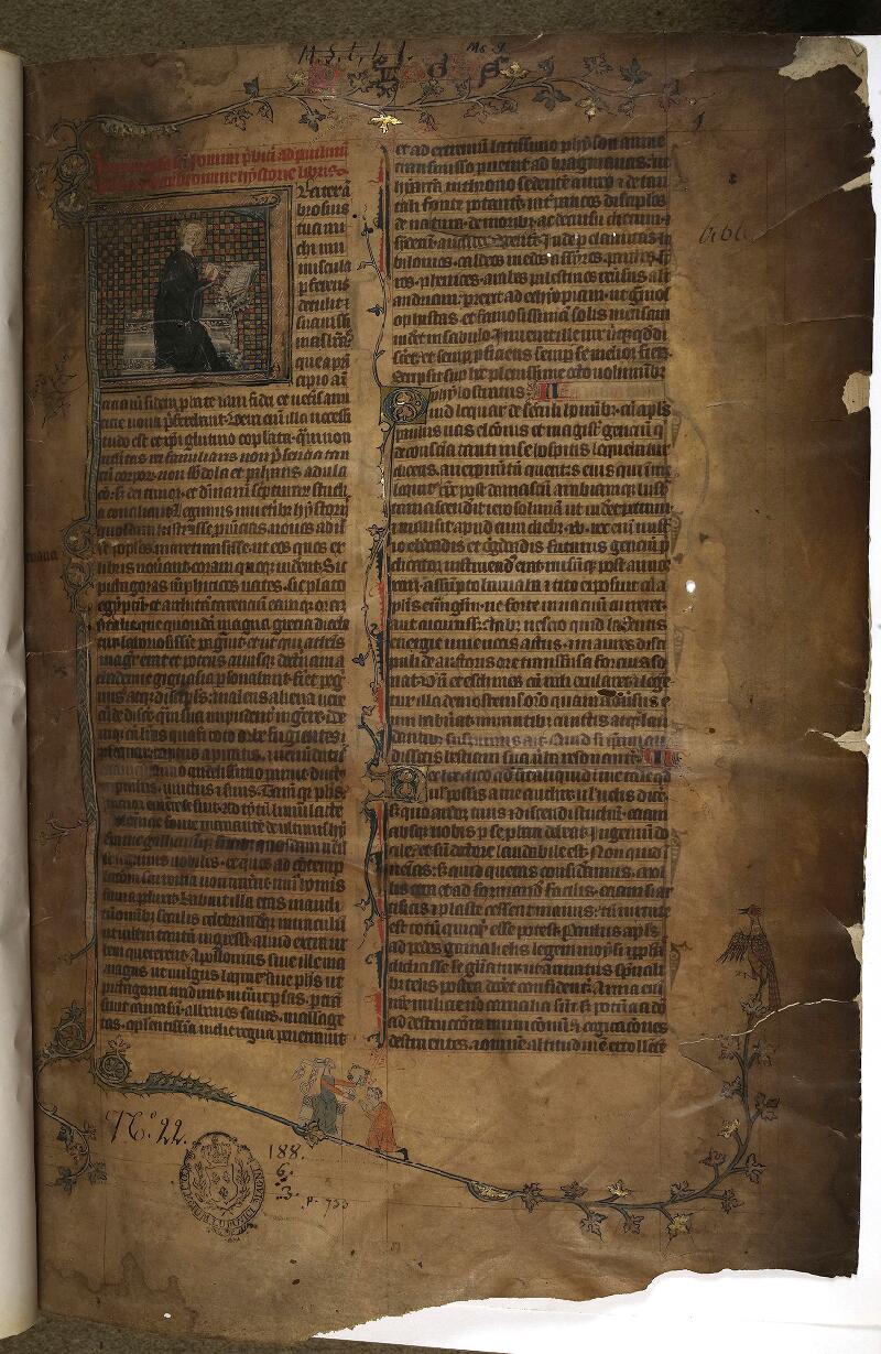 Paris, Bibl. de la Sorbonne, ms. 0009, f. 001 - vue 2