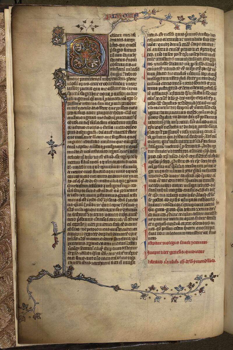 Paris, Bibl. de la Sorbonne, ms. 0009, f. 003v - vue 1