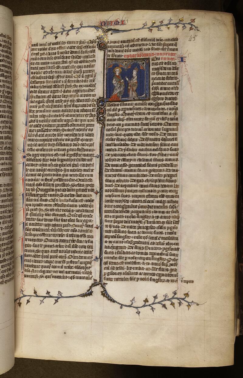 Paris, Bibl. de la Sorbonne, ms. 0009, f. 045 - vue 1