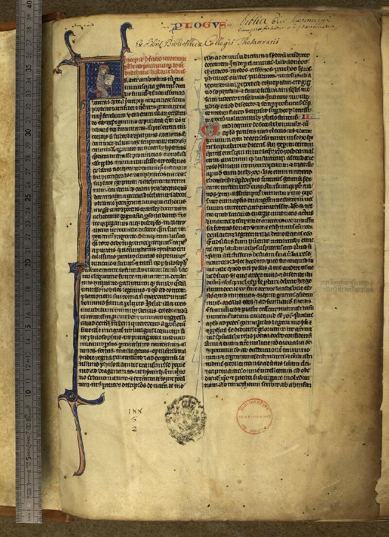 Paris, Bibl. de la Sorbonne, ms. 0010, f. 001 - vue 1