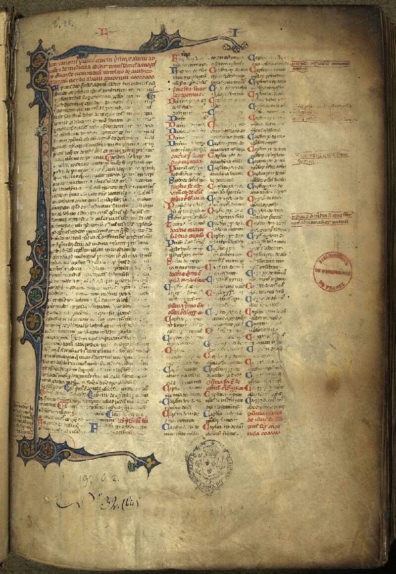 Paris, Bibl. de la Sorbonne, ms. 0130, f. 001 - vue 2