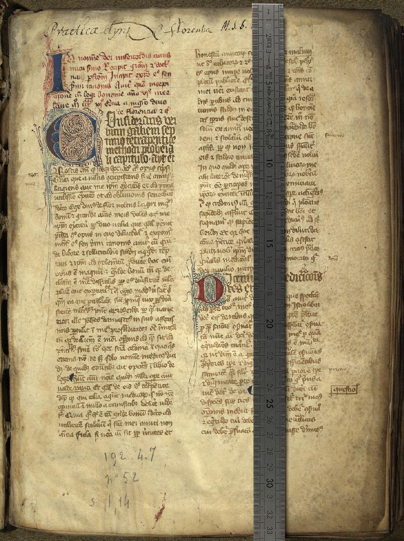 Paris, Bibl. de la Sorbonne, ms. 0134, f. 001 - vue 1