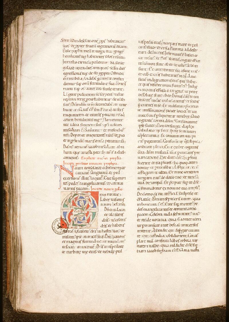 Paris, Bibl. Sainte-Geneviève, ms. 0001, f. 293v - vue 1