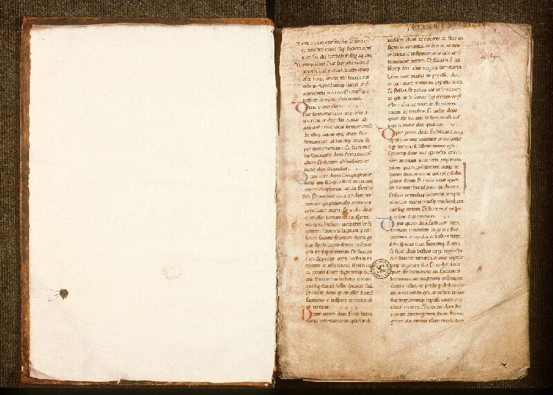 Paris, Bibl. Sainte-Geneviève, ms. 0003, f. 001 - vue 2