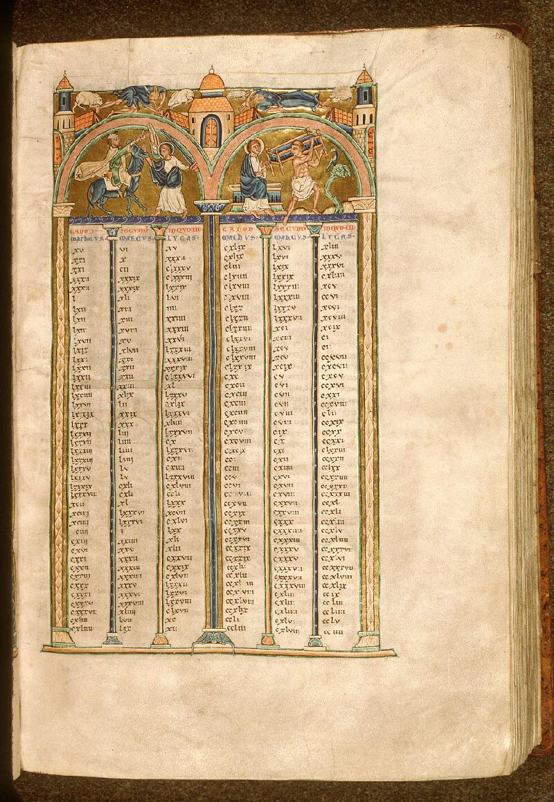 Paris, Bibl. Sainte-Geneviève, ms. 0010, f. 128 - vue 1