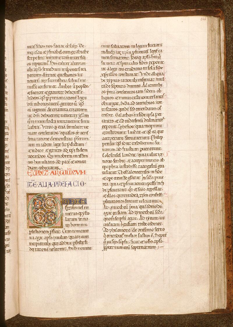 Paris, Bibl. Sainte-Geneviève, ms. 0010, f. 246 - vue 1