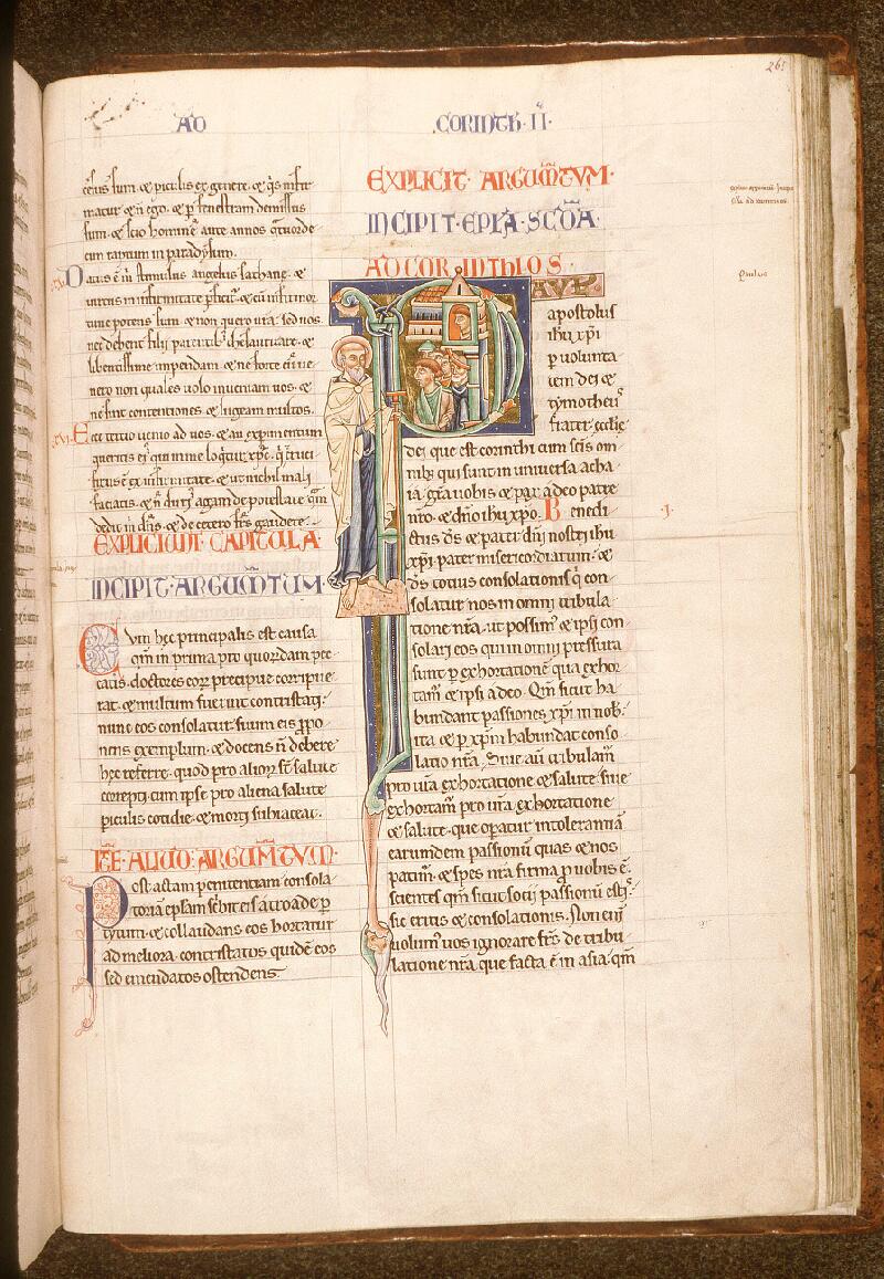 Paris, Bibl. Sainte-Geneviève, ms. 0010, f. 265 - vue 1