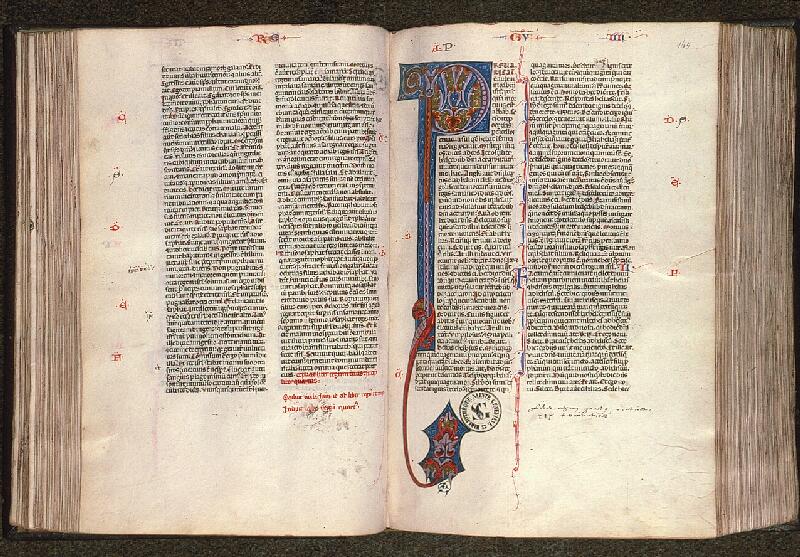 Paris, Bibl. Sainte-Geneviève, ms. 0014, f. 144v-145