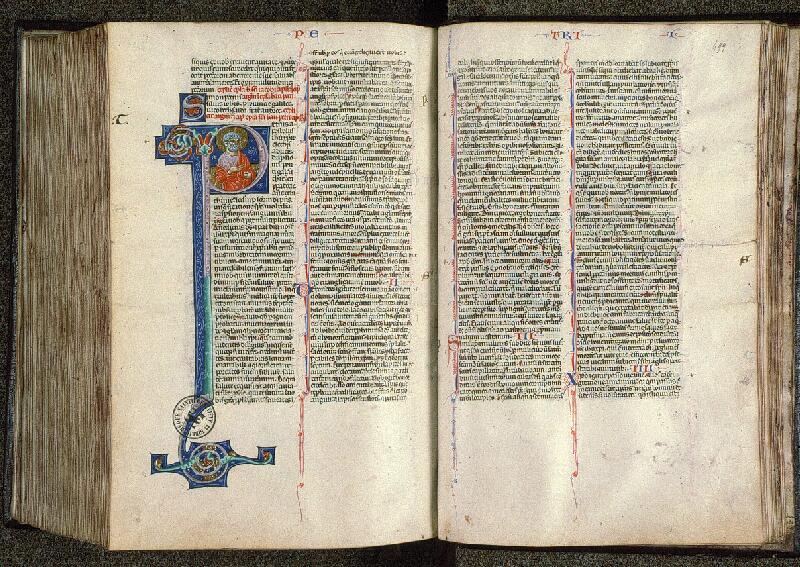 Paris, Bibl. Sainte-Geneviève, ms. 0014, f. 498v-499